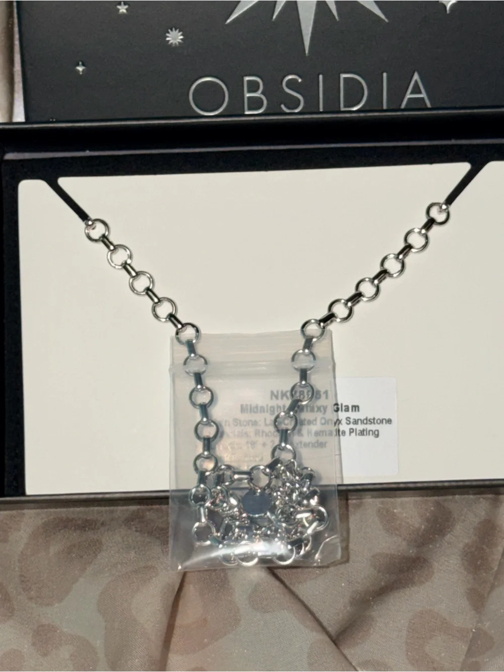 BOMB PARTY | “Midnight Galaxy Glam” Necklace (Short) - Obsidia